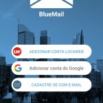 BlueMail - Cadastre-se com E-mail